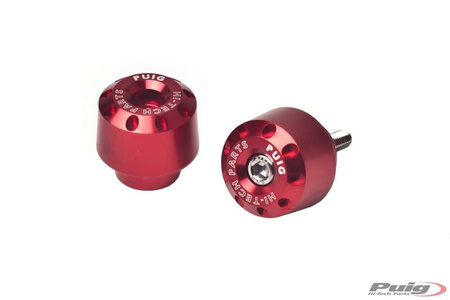 Ciężarki / końcówki kierownicy krótkie puig do bmw c600 sport 12-15 czerwone