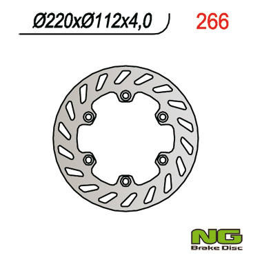 Tarcza hamulcowa tył husqvarna cr/wr 250 (94-99), te 350 (84-96), tc/te 610 (91-99) (220x112x4) 6 otworów