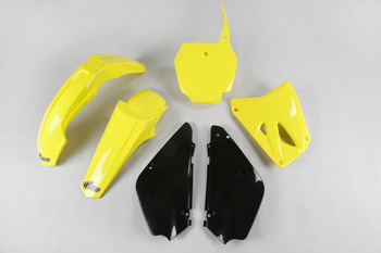 Komplet plastików suzuki rm 85 '00-'24 restyling kolor oem dla rocznika '17 (żółty/czarny)