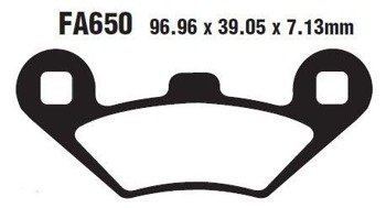 KLOCKI HAMULCOWE SKUTER PEUGEOT METROPOLIS 400