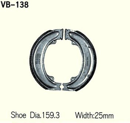 Szczęki Hamulcowe Vesrah Vb-138