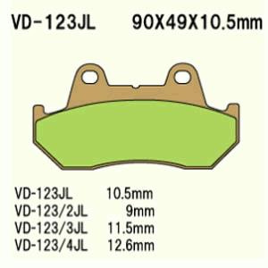 Klocki hamulcowe vesrah  vd-123/4jl
