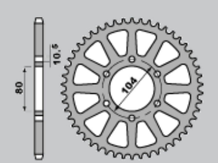 Zębatka tylna 478 42 kawasaki z 1000 '03-'20, z 1000sx '11-'18, zx-10r '08-'10, zx-10rr '17-'18