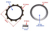 Komplet tarcz sprzęgła z przekładkami Suzuki Gn125