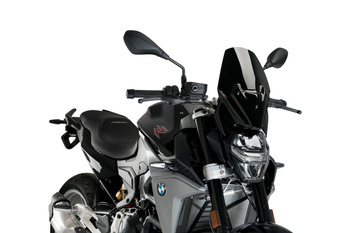 Szyba Sportowa Nowej Generacji Puig (Z Oryginalnym Wspornikiem Bmw) Do Bmw F900r 20-21 Czarna
