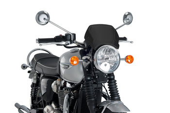 Szyba Owiewka Puig Retroplate Do Triumph Bonneville T120 16-18 (Czarna)