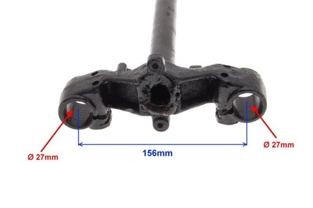 Półka widelca ze sztycą skuter 4T 139Qmb 27 mm