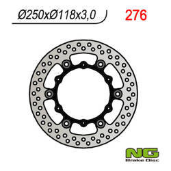 Tarcza hamulcowa przód yamaha yz/yzf/wrf 01-19 pływająca (250x118x3)(6x6,50mm), suzuki rm 125/250 '99-'10