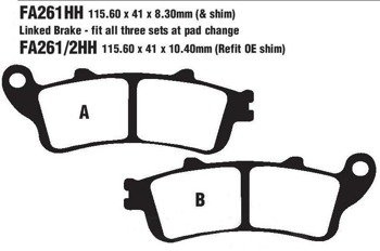 KLOCKI HAMULCOWE EBC FA261HH