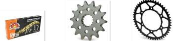 Zestaw napędowy ktm 13/50 i łańcuch v6 520/120 (m610121113+m620071150+m652003) komplet