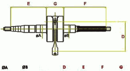 Wał Korbowy Rms 2t 50 Ccm 10 Mm Minarelli Vertical Bws Booster