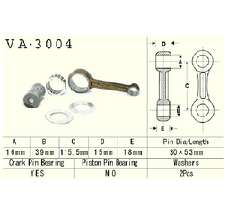 Vesrah - Korbowód Suzuki Lt230 Quadrunner Quadsport