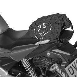Siatka bagażowa na kask motocyklowy czarna 6 haków
