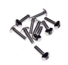 Śruba owiewki aluminiowa 5X20 Srebrna