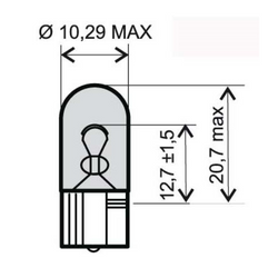 Żarówka T10 12v 5w