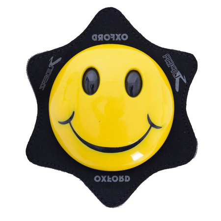 Oxford promocja slidery do kombinezonu skórzanego 'smiler' - uśmiech kolor żółty (komplet)