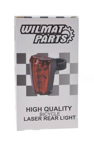 Lampa rowerowa tył LED + laser