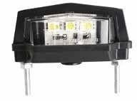 MOCOWANIE TABLICY REJESTRACYJNEJ Z OŚWIETLENIEM I KIERUNKOWSKAZAM