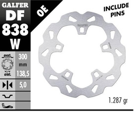 TARCZA HAMULCOWA PRZÓD HARLEY-DAVIDSON (300X138X5)