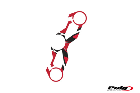Radikal osłona półki kierownicy puig do kawasaki ninja 250sl 15-16 czerwony