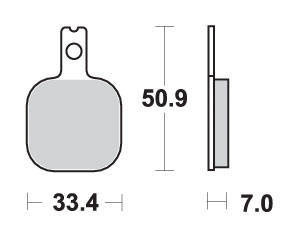 Klocki hamulcowe kh175 street ceramic kolor czarny