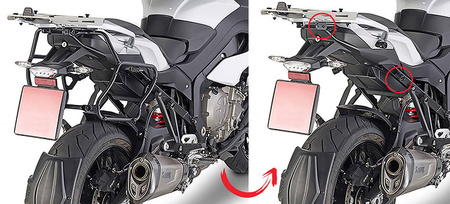 stelaż kufrów bocznych szybkiego montażu monokey side bmw s 1000xr (2015)