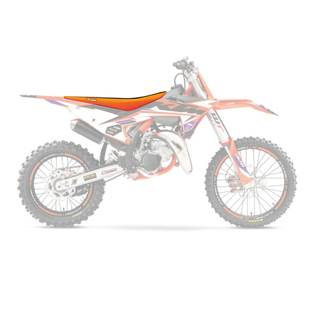 POKROWIEC / POSZYCIE NA SIEDZENIE KTM SX 85 '25 DOUBLE GRIP KOLOR POMARAŃCZOWY