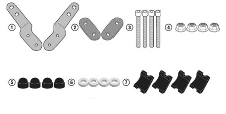 mocowanie halogenów ks310 i ks322 do gmoli kn5135 bmw r 1250rt '19-'20