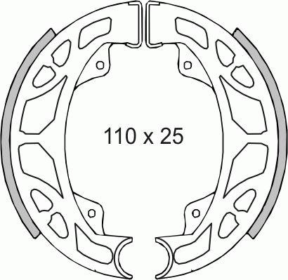 Szczęki Hamulcowe Piaggio Et2/ Et4/Hexagon