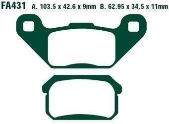 Klocki hamulcowe Adly Supermoto 500 Adly ATV 300 U Utility