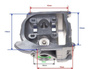 Głowica do skutera 4T 139Qmb Gy6-50