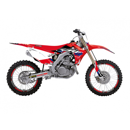 KOMPLET NAKLEJEK (OKLEIN) HONDA CRF 250R '14-'17, CRF 450R '13-'16 DREAM 5 KOLOR CZERWONY CZARNY