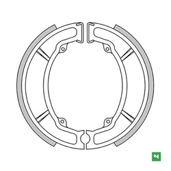 SZCZĘKI HAMULCOWE SUZUKI RM 250 '80-'86; RM 400 '80; RM 465 '81-'82; LT-Z 90 '07-'20; LT 125 '85-'87; PE 175 '82 TYŁ (130X22MM)