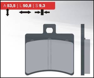 Klocki hamulcowe kh298 (tył) (ft 3020)