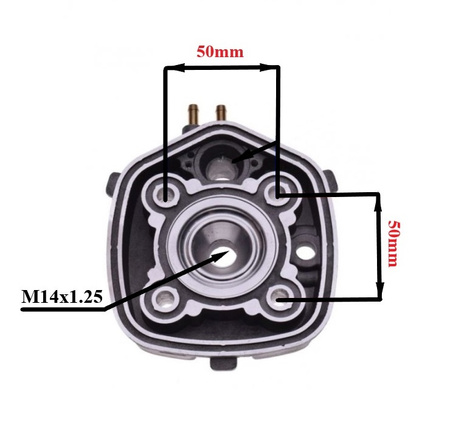 Głowica Cylindra 50 Ccm 2t L/C 47mm Fioletowa Minarelli Horizontal Aprilia Malaguti Power Force