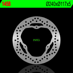 Tarcza hamulcowa tył yamaha x-max 125/250 r/a'11-'16 (240x117x5) (3x8,5mm)