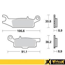 Klocki hamulcowe kh446 yamaha yfm 550 grizzly '11-14, yfm 700 grizzly '07-18 tył prawy
