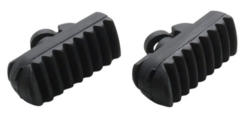 Guma (gumy) podnóżków kierowcy honda xl 600v transalp 92-99, xrv 750 africa twin 92-00, nx 650 dominator 92-04 (2 szt.) (made in japan)