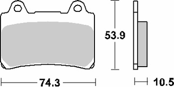 Klocki hamulcowe kh123 street ceramic kolor czarny pasuje do: yamaha xvz 1300,1600,1700
