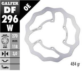Tarcza hamulcowa przód yamaha wr 250f '17-, wr 450f '20-, yz 125/250 '22-, yz 250f/450f '20 wave (270x118x3mm)