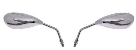 Lusterka motocyklowe z gwintem M10 chromowane