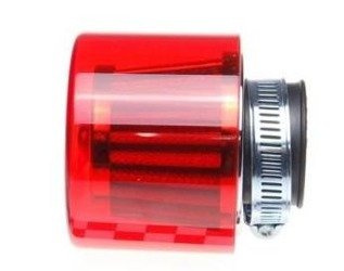 Filtr powietrza stożkowy osłona plastikowa czerwona średnica 30mm