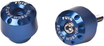 Ciężarki / Końcówki Kierownicy Krótkie Puig Do Aprilia Shiver 750 07-20 Niebieskie