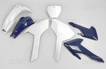 Komplet Plastików Husqvarna Tc/Fc 125/250/300/350/450 '16-'18 (Z Wyjątkiem Tc 250 '16) Kolor Oem '16 (Biały/Niebieski)