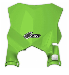 Tablica na numer startowy kawasaki kxf 250 17-19, kxf 450 16-19 kolor zielony (stadium z osłonami amortyzatorów)