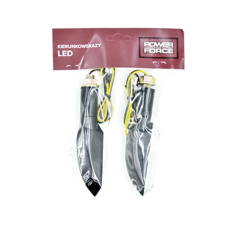 Kierunkowskazy motocyklowe led dynamiczne pływające 12V E24