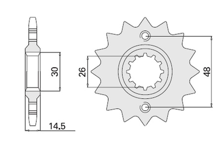 Zębatka przednia 339 17 honda cbr/vfr/cb/vf