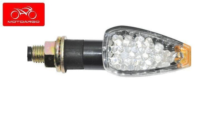 KIERUNKOWSKAZ LED POMARAŃCZOWA KOŃCÓWKA E8