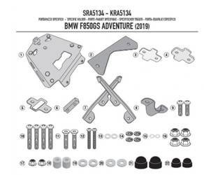 stelaż kufra centralnego bmw f 850gs adventure (19) aluminiowy monokey