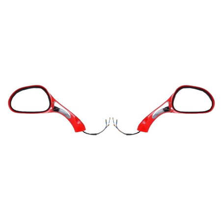 Lusterka czerwone z kierunkowskazem 125 Gy6 4T M8